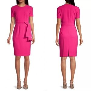 NWT Black Halo Harbor Side-Tie Sheath Dress in Mermaids Kiss Sz. 2